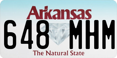 AR license plate 648MHM