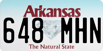 AR license plate 648MHN