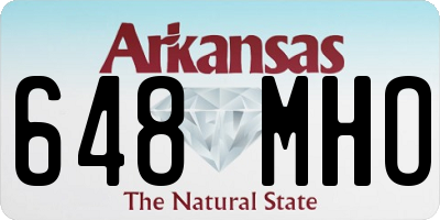 AR license plate 648MHO