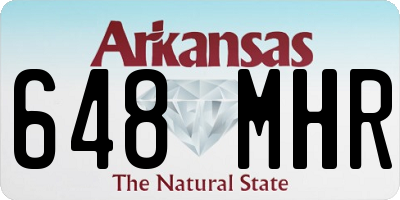 AR license plate 648MHR