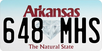 AR license plate 648MHS
