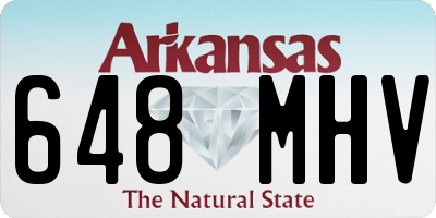 AR license plate 648MHV