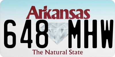 AR license plate 648MHW