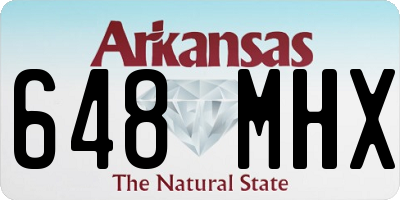 AR license plate 648MHX