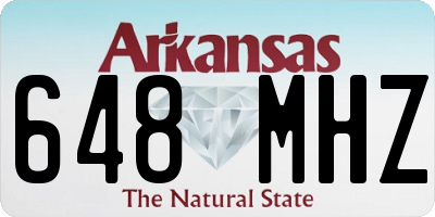 AR license plate 648MHZ