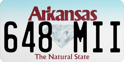 AR license plate 648MII