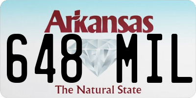 AR license plate 648MIL