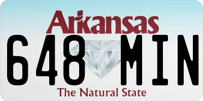 AR license plate 648MIN