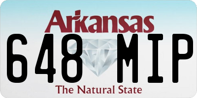 AR license plate 648MIP