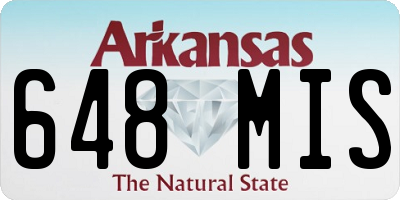 AR license plate 648MIS