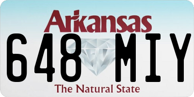 AR license plate 648MIY