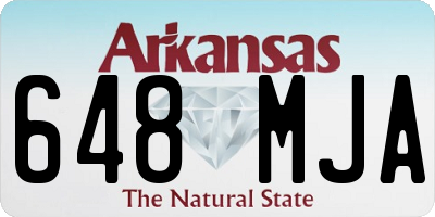 AR license plate 648MJA