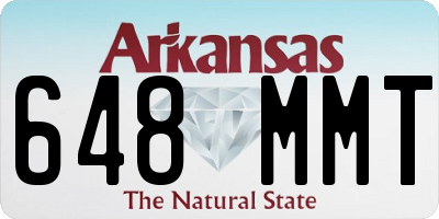 AR license plate 648MMT