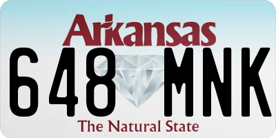 AR license plate 648MNK