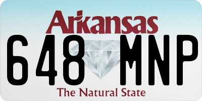 AR license plate 648MNP