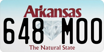 AR license plate 648MOO