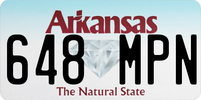 AR license plate 648MPN