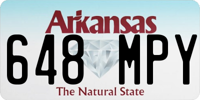 AR license plate 648MPY