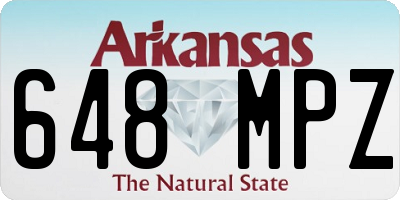 AR license plate 648MPZ