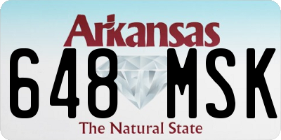 AR license plate 648MSK