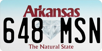 AR license plate 648MSN