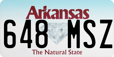 AR license plate 648MSZ