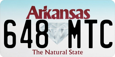 AR license plate 648MTC