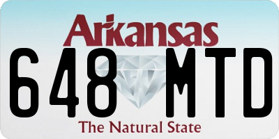 AR license plate 648MTD