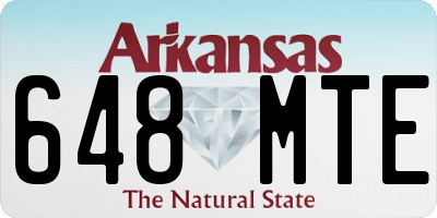 AR license plate 648MTE