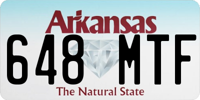 AR license plate 648MTF