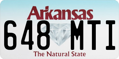 AR license plate 648MTI