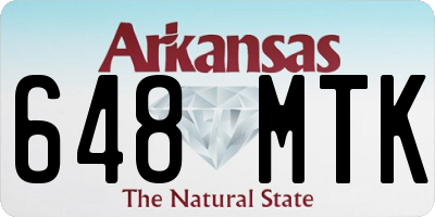 AR license plate 648MTK