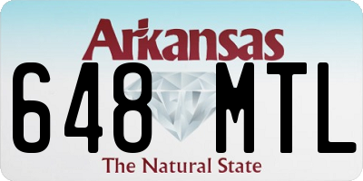 AR license plate 648MTL