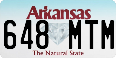 AR license plate 648MTM