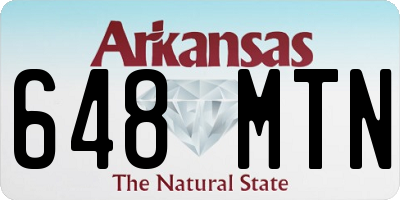 AR license plate 648MTN