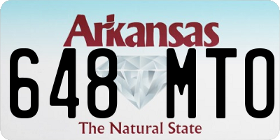 AR license plate 648MTO