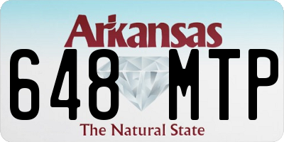 AR license plate 648MTP