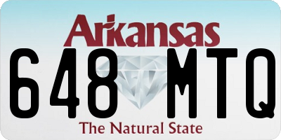 AR license plate 648MTQ