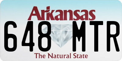 AR license plate 648MTR