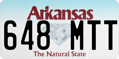 AR license plate 648MTT