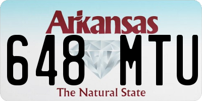 AR license plate 648MTU