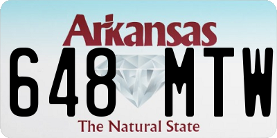 AR license plate 648MTW