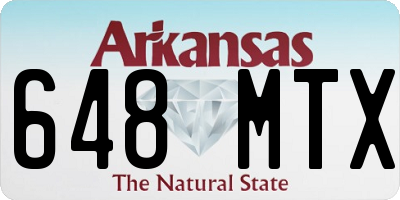 AR license plate 648MTX