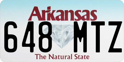 AR license plate 648MTZ