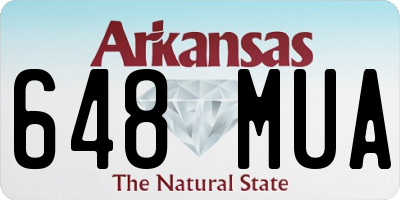 AR license plate 648MUA