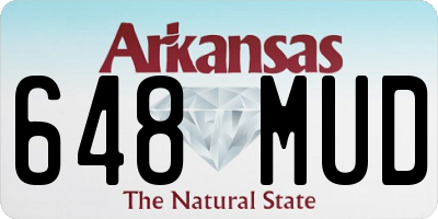 AR license plate 648MUD