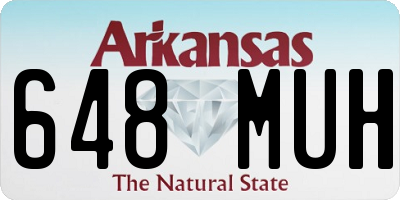 AR license plate 648MUH