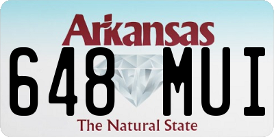 AR license plate 648MUI