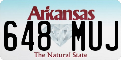 AR license plate 648MUJ