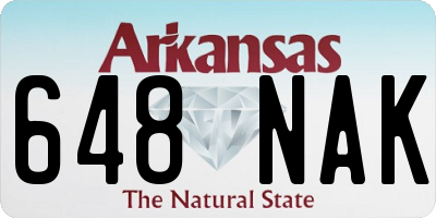 AR license plate 648NAK